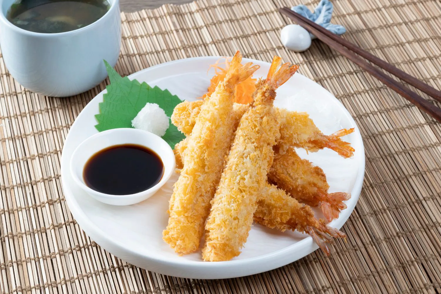 Crispy shrimp tempura with dipping sauce at Spice House, a Chinese Restaurant in Plano