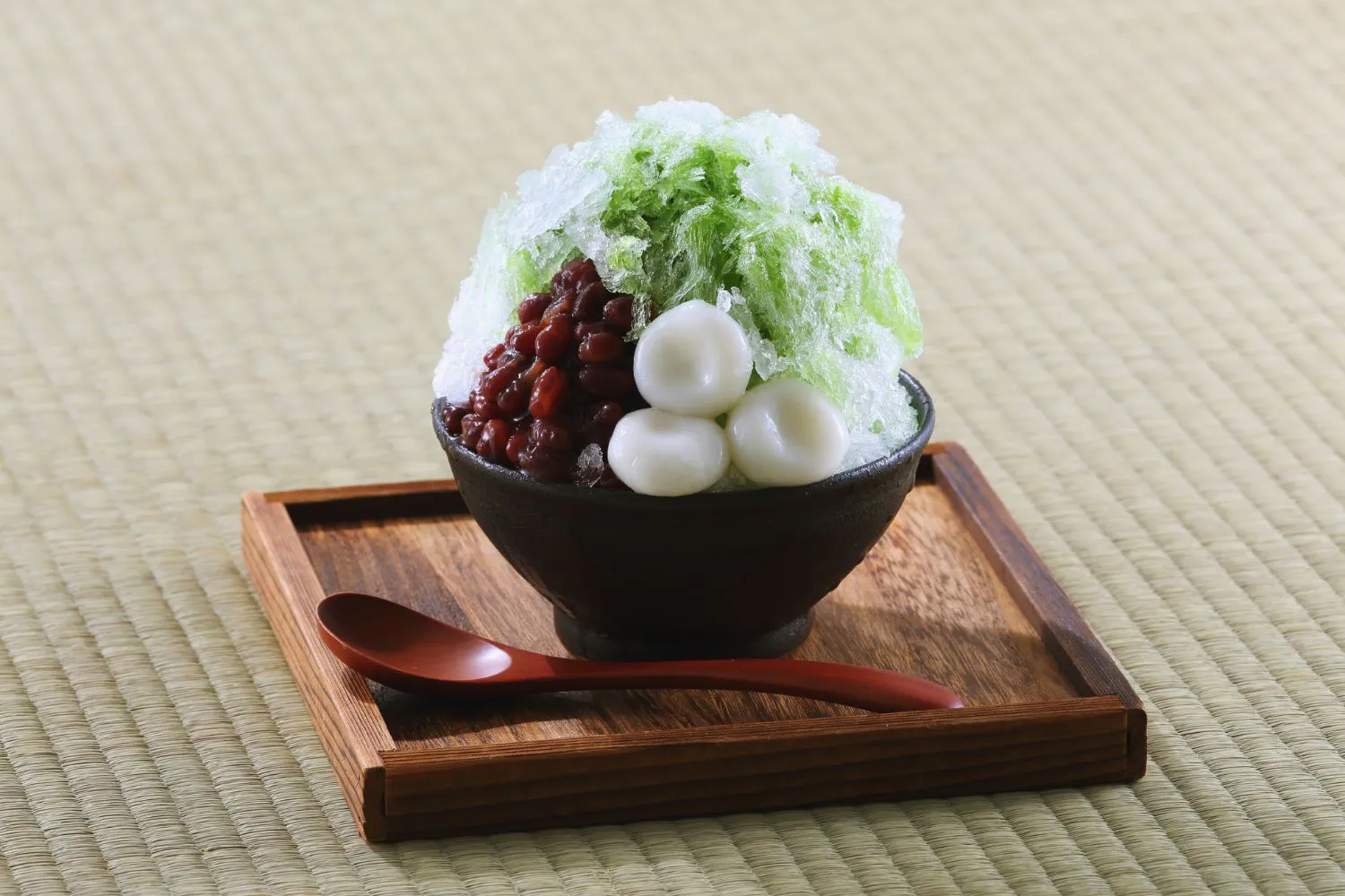 Matcha Ice Tangyuan at Spice House, a Chinese Restaurant in Plano